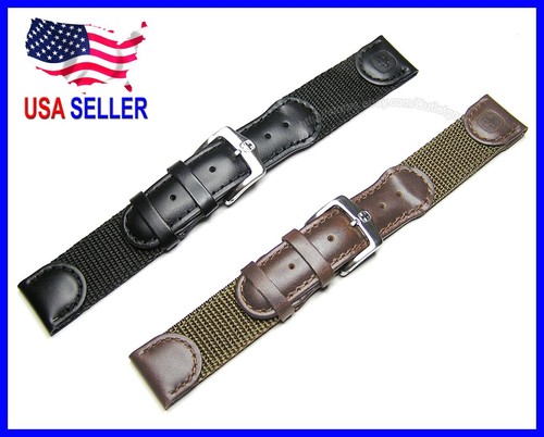 20mm nylon leather watch - nylon,